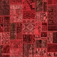 thumbnail image 1 of Ahgly Company Indoor Square Oriental Red Modern Area Rugs, 5' Square, 1 of 4