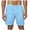 Light Blue, variant on NOLDARES Mens Athletic Workout Beach Shorts Elastic Waist Running Gym Training Shorts(Yellow,M)