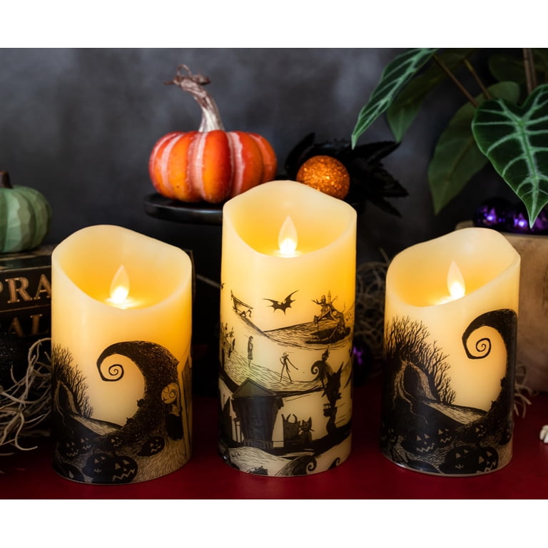 Nightmare Before Christmas キャンドルセット Disney's Nightmare Before Christmas LED Flickering Flameless