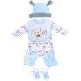 thumbnail image 4 of Conjunto de Ropa para Muñeca Vhermosa Ropa de oso azul claro para Muñeca de 50-55 cm, 4 of 8