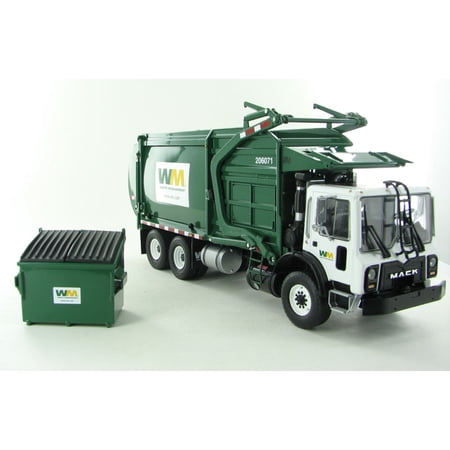 Mack TerraPro "Waste Management" Front Load Refuse Truck with Bin 1/34 Diecast Model