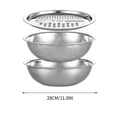 thumbnail image 2 of Multifunctional Stainless Steel Basin | Kitchen Prep Bowl with Grater Lid & Strainer | For Washing, Draining, and Shredding Vegetables, Pasta, and Cheese, 2 of 2
