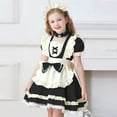 thumbnail image 5 of Party Girl's Victorian Costume Cotton Dress World Book Day Week Girl's Fancy Dress Fancy Dress Costumes for Halloween Cosplay Black 9-10 Years, 5 of 5