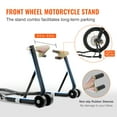 thumbnail image 4 of 850lbs Front Rear Motorcycle Stand Lift,  Compatible with Yamaha, Honda, Kawasaki, Suzuki - Black, 4 of 12