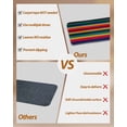 thumbnail image 5 of Mexican Colorful Stair Treads Non Slip for Steps Striped Modern Horizontal Stripes 4 Pcs Reusable Adhesive Stair Runner Mats for Dogs Elders Carpet Treads Rugs for Staircase 8x30 In, 5 of 7