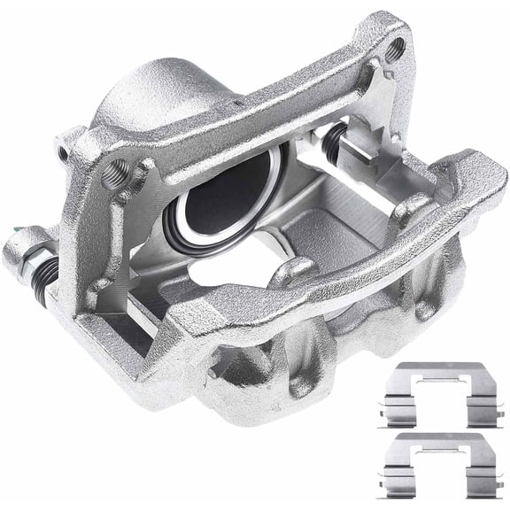 A-Premium Disc Brake Caliper Assembly with Bracket Compatible with Select Fiat and Jeep Models - 500X 2016-2018, Renegade 2015-2018 - Front Left Driver Side