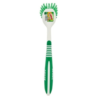 Libman Kitchen Scrub Brush Green White Polypropylene Handle Width 2 in.