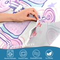 thumbnail image 3 of Yayeee Kitchen Curtains Tier Pair Light Filtering 27"x24" Rod Pocket Short Cafe Window Panel, Pink Skates, 3 of 7