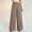 *Khaki, variant on Women's Linen Elastic High Waisted Flowy Wide Leg Pants, Fall Casual Trousers Wine,Womens Plus XXL