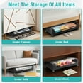 thumbnail image 6 of Under Bed Storage with Wheels, 2 Pack Under Bed Storage Containers, Under Bed Shoe Storage Organizer, Rolling Under Bed Metal Drawer for Clothes, Black, 6 of 8