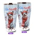 thumbnail image 2 of Hello Winter Australian Cattle Dog Smiling in Red Scarf Hat Welcome Christmas 30oz Stainless Steel Tumbler Insulated Cup with Lid Heeler Lover Gifts - 00017, 2 of 5