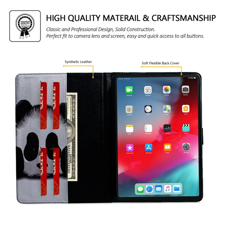 Dteck Case for iPad 9.7 (6th/5th Generation), iPad Air 2 Case A1566, iPad  Air Case 1st Generation - Fold Stand Cute Case Leather Flip Wallet Cover