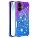 thumbnail image 3 of For iPhone 17 TPU Case Gradient Quicksand Phone Back Cover - Pink+Sky Blue, 3 of 5