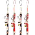 thumbnail image 1 of 4Pcs Hanging Bell Phone Charms Phone Lanyards Delicate Fortune Cat Decor Phone Hanging Straps, 1 of 2