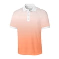 thumbnail image 4 of Chemises pour Hommes Décontractées Imprimées Manches Courtes Col Rabattu Boutons Fente Latérale T-Shirt Blouse Hauts, 4 of 4