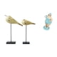 thumbnail image 1 of Figuras de resina de pájaro de madera y dama playera modernas, esculturas para dormitorio, escritorio, entrada, sala de estar, decoración de mesa, col, 1 of 8