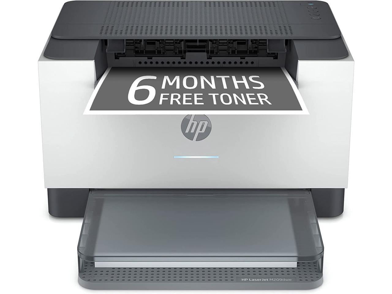 HP - LaserJet Pro M209dwe Wireless Black-and-White Laser with 6 months of Toner HP+ - Walmart.com