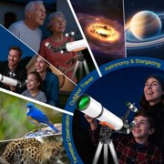 Telescope for Adults and Kids Beginners -500mm Astronomical Refracting Telescope with Carry Bag, Phone Adapter 20-150X High Powered