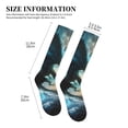 thumbnail image 4 of Pofeuu Red And Blue Flame Wave Dragon Print Compression Socks for Women & Men Circulation - Best Support for Nurses,Running,Athletic,Sports, 4 of 7
