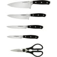thumbnail image 2 of CraftKitchen™ Classic Collection 6 Piece Triple Rivet Knife Block Set, 2 of 3