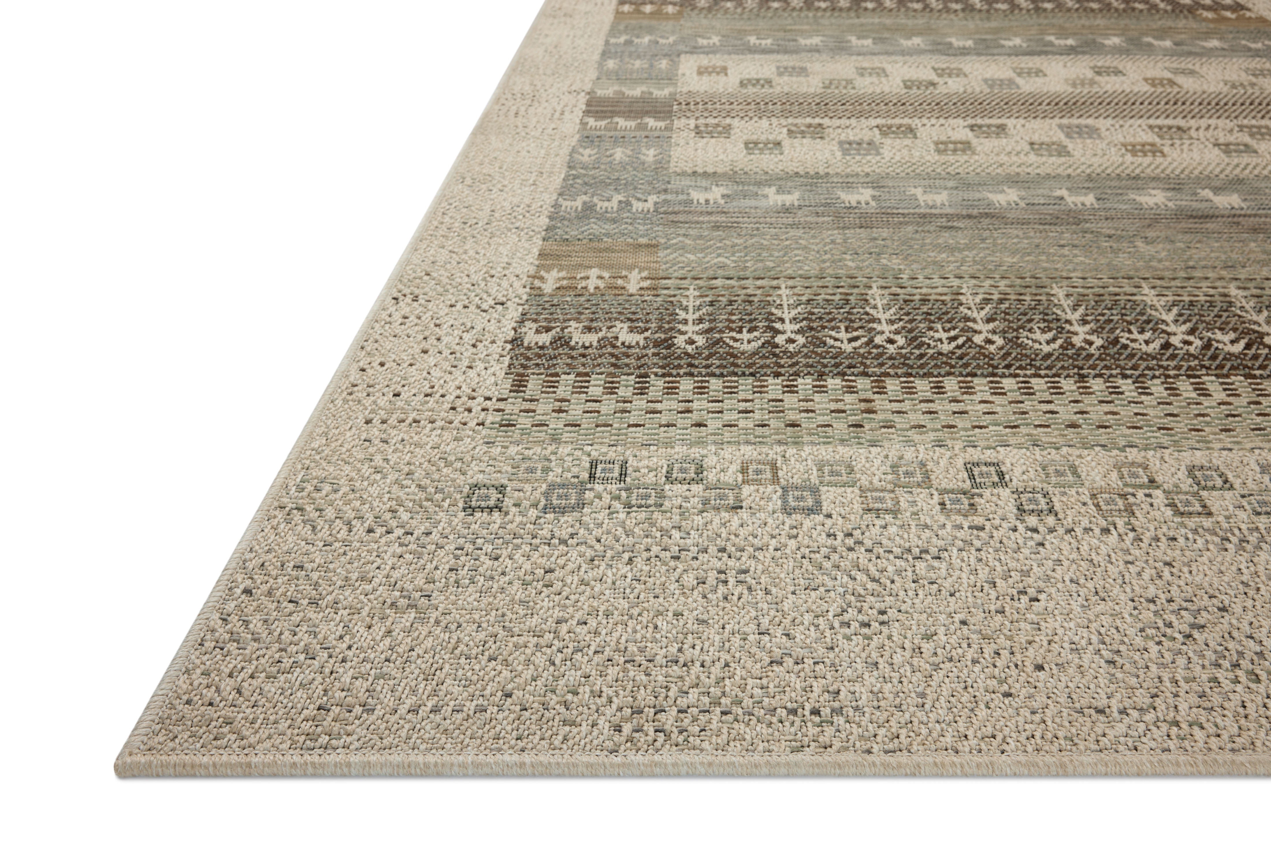 Loloi Saylor Ivory / Earth Indoor/Outdoor Area Rug