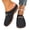 Black, variant on Closed Toe Mule Clogs Slip On Flat Casual Shoes with Metal Buckle for Summer Walking Platform Slides(Blue, 5.5)