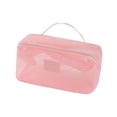 thumbnail image 2 of Dongrere Mesh Makeup Bag, Multi Pocket Lightweight Travel Cosmetic Organizer Pouch, Large Capacity Cosmetic Bag for Women Outdoor Use, Pink, 2 of 7
