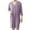 1Purple, variant on Modal Long Nightgown for Mens Front Buckle V Neck Pjs Tops Loose Fit Sleepwear Solid Basic Sleepwear with Pockets Bathrobe Ultra Soft Textured Quick Dry Loungewear