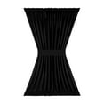 thumbnail image 2 of Darcy Rod Pocket Light Filtering Door Panel with Tieback - 54" x 40" - Black, 2 of 8