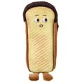 thumbnail image 1 of Creative Cute Novel Fun Face Simulation Real Food Theme Toast Hot Dog Bread Character Soft Filled Surface Clothes Zipper Pencil Case-Toast, 1 of 5