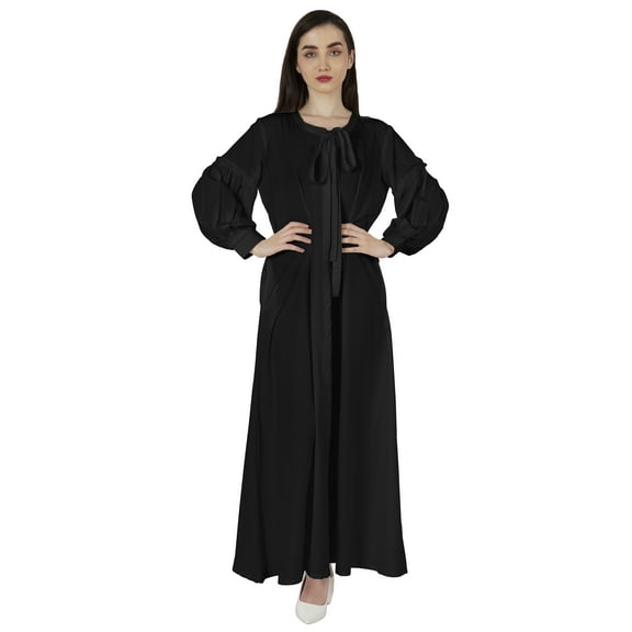 Bimba Women'sAbayaIslamic Prayer Dress WithHijab/ScarfCuff On SleeveMuslim Dress