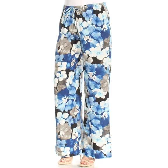 CALVIN KLEIN $80 Womens New 1461 Blue Floral Casual Pants M B B