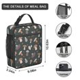 thumbnail image 3 of Mushroom Insulated Lunch Bag Lunch Box for Outdoor Enthusiasts Bento Lunch Box Cooler Bag with Front Pocket for HealthConscious Idividuals Cute Lunch Tote Bag Lunchbox for Work/Office/School/Picnic, 3 of 6