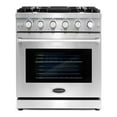 thumbnail image 2 of Cosmo 30 Inch 4.5 Cubic Foot Gas Range Convection Oven with 5 Italian Burners, 2 of 11