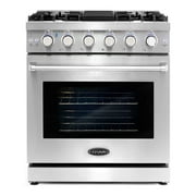 Cosmo 30 Inch 4.5 Cubic Foot Gas Range Convection Oven with 5 Italian Burners
