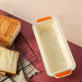 thumbnail image 4 of Lubelski Rectangle Non-stick Bread Loaf Toast Silicone Baking Pan Tray Mold DIY Bakeware, 4 of 9