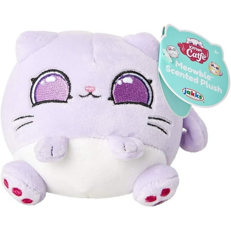 Jakks Pacific 4.25  Kitten Catfe Meowble Scented Cat Mini Stuffed Animal