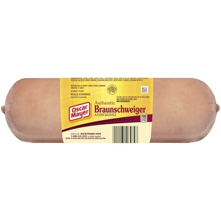 Oscar Mayer Authentic Braunschweiger 8 oz. Chub - Walmart.com
