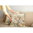 thumbnail image 2 of Ambesonne Floral Eucalyptus Throw Pillow Cover 2 Pack, Boho Nordic Art, 16", Blush Eggshell Amber, 2 of 7
