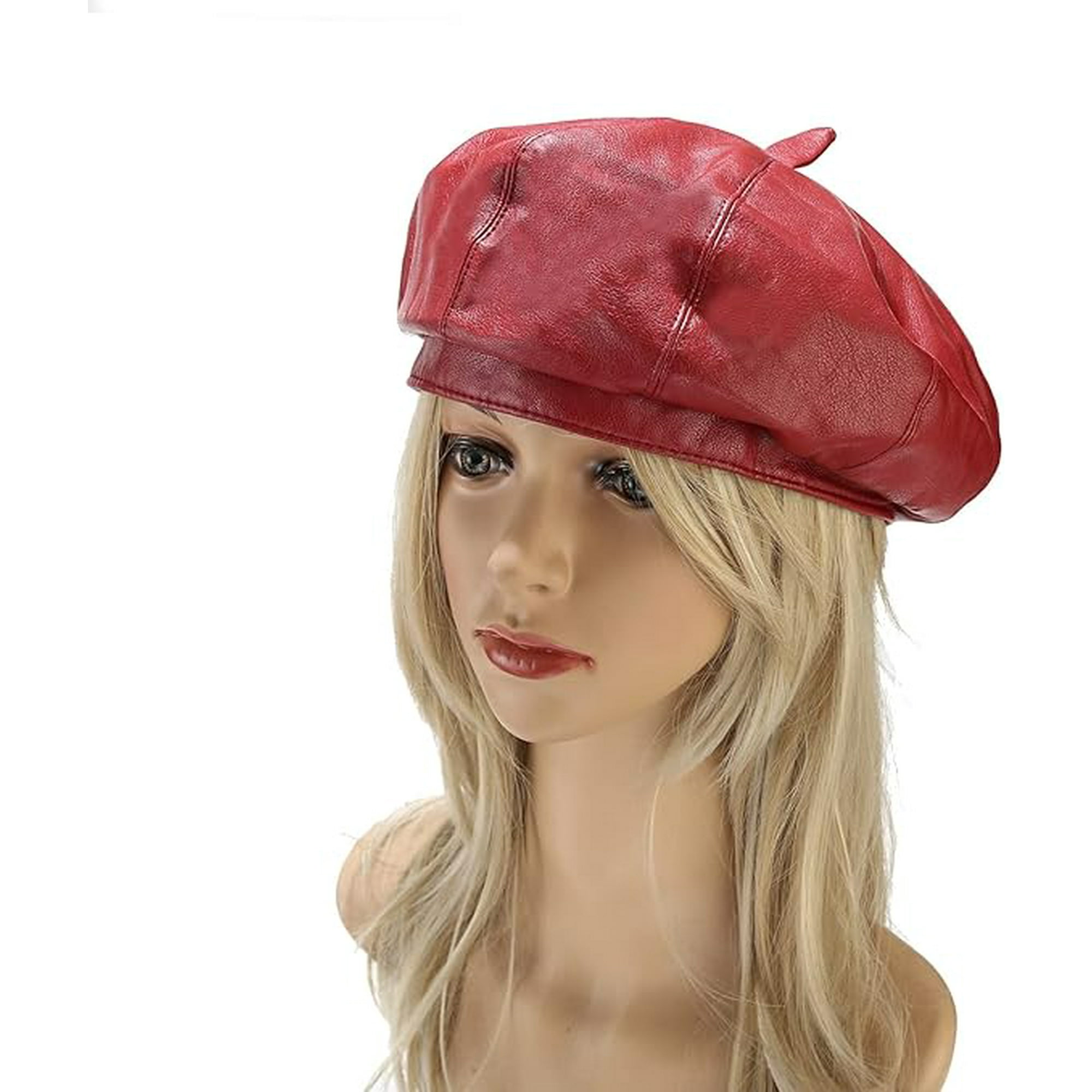Leather tam hat on sale