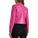 thumbnail image 3 of CHAQUETA DE MUJER INSPIRE CHIC, FAUX LEATHER, CORTA, SIN COLLAR, ABIERTO EN FRONTAL, CHAQUETAS DE MOTO BIKER PU, TALLA M, ROSA FUCSIA, 3 of 6