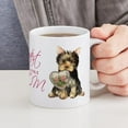 thumbnail image 6 of CafePress - Yorkie Mom Mug - 11 oz Ceramic Mug - Novelty Coffee Tea Cup, 6 of 6