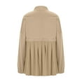 thumbnail image 7 of Patlollav Womens Loose Splicing Collar Button Up Outwear Long Sleeve Casual Jackets, 7 of 7