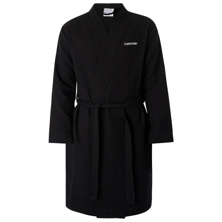 Calvin klein black robe new arrivals