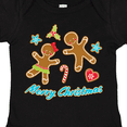 thumbnail image 4 of Inktastic Merry Christmas with gingerbread cookies Boys or Girls Baby Bodysuit, 4 of 5