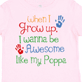 thumbnail image 4 of Inktastic Awesome Like Poppa Boys or Girls Toddler T-Shirt, 4 of 5