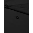 thumbnail image 4 of sogami Men's Stretch Dress Shirts Long Sleeve Formal Button Down Shirt Spread Collar Black, 4 of 7