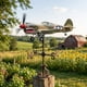 thumbnail image 1 of Mouth Warplane Garden Wind Patriotic WWII Fighter Plane Garden Stake Wind Metal Yard Art For Outdoor Patio Decor Military Aviation Gift, 1 of 5