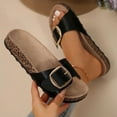 thumbnail image 4 of Women Adjustable Strap Sandals, Breathable Cork Footbed, Easy to Wear Slide Shoes for Comfort 2026, 4 of 10
