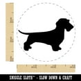 thumbnail image 2 of Wirehaired Dachshund Dog Solid Self-Inking Rubber Stamp Ink Stamper - Yellow Ink - Small 3/4 Inch, 2 of 7